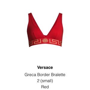 Authentic Versace Bralette Size 2